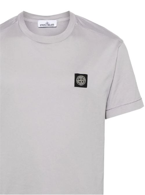 Light grey cotton t-shirt Stone Island | 801524113V0064